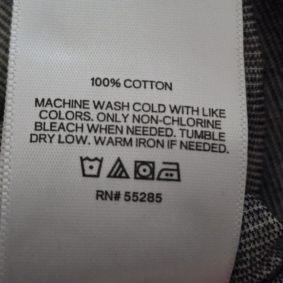 Express Women's L Gray Button-Up Shirt Long Sleeve Buttoned Collar Chest Pocket - Picture 16 of 16